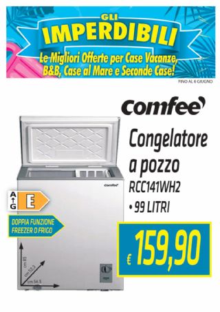 CONGELATORE A POZZETTO COMFEE 100L RCC141WH2